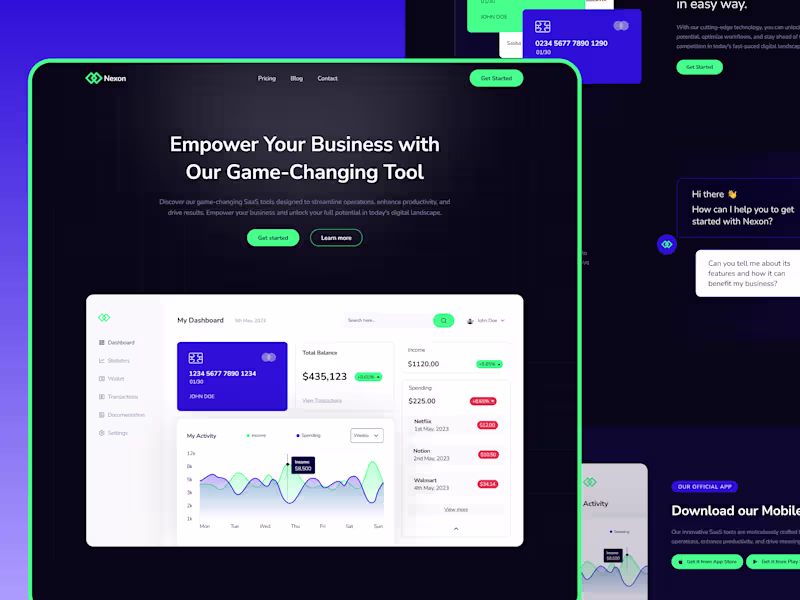 Cover image for Nexon - Professional Saas Template