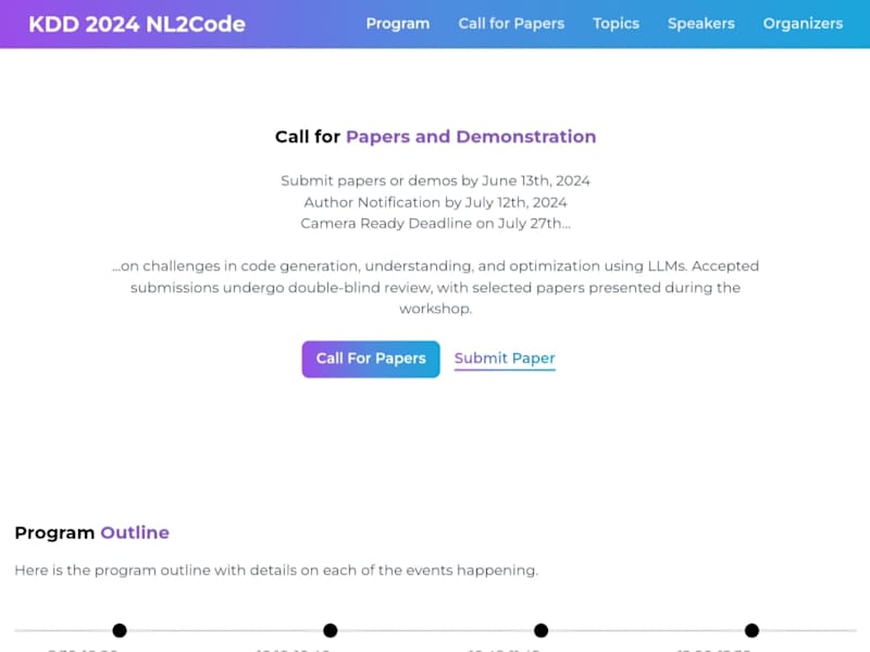 Cover image for [Event Landing Page] NL2Code