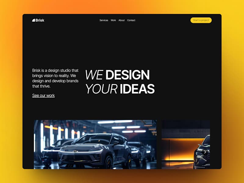 Cover image for Website Design for Creative Agency