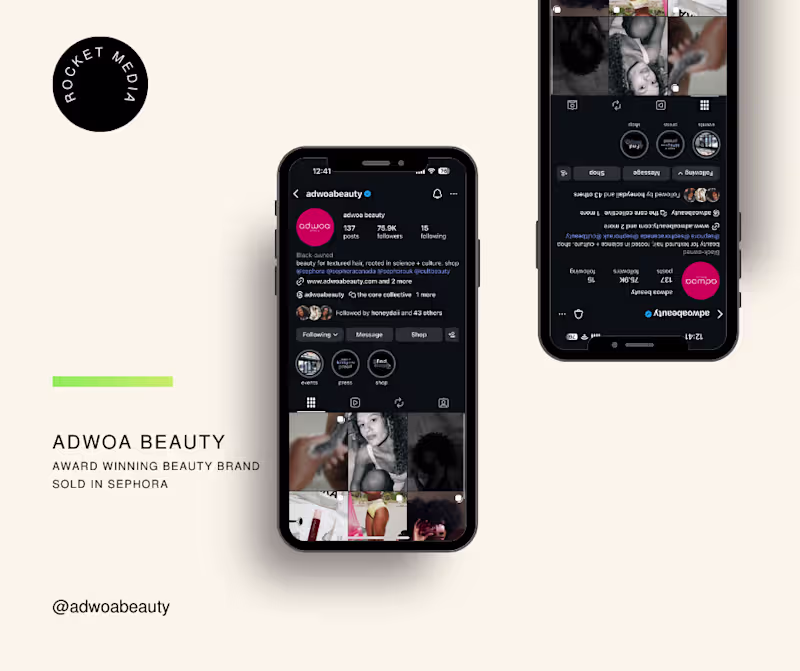 Cover image for Throwback to my work at the launch of Adwoa Beauty, where I ...