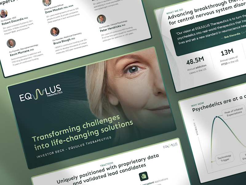 Cover image for Neuroscience Pitch Deck: Equulus Therapeutics