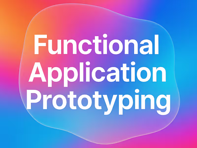 Cover image for Functional Application Prototyping