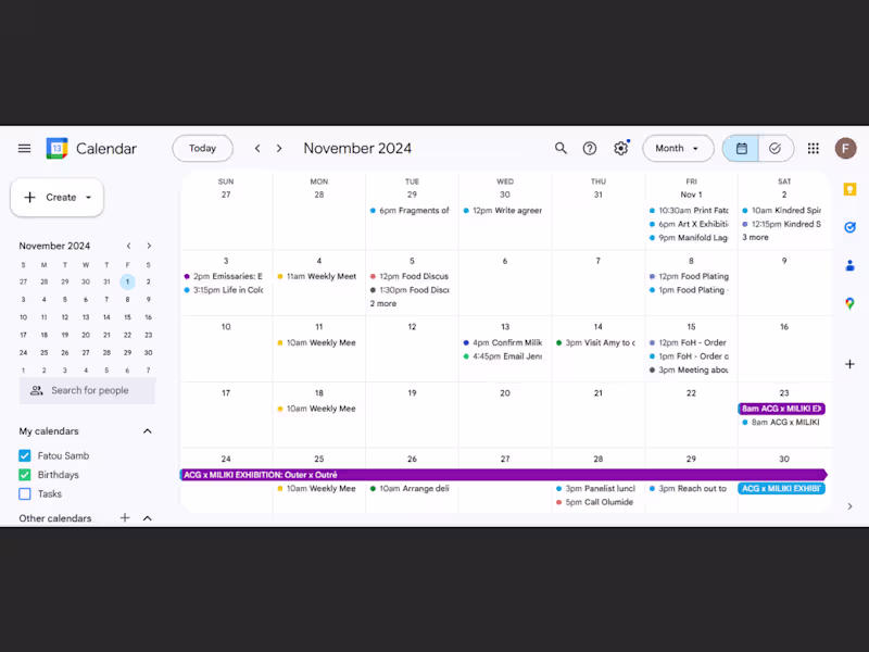Cover image for Colour Coded Calendar Management