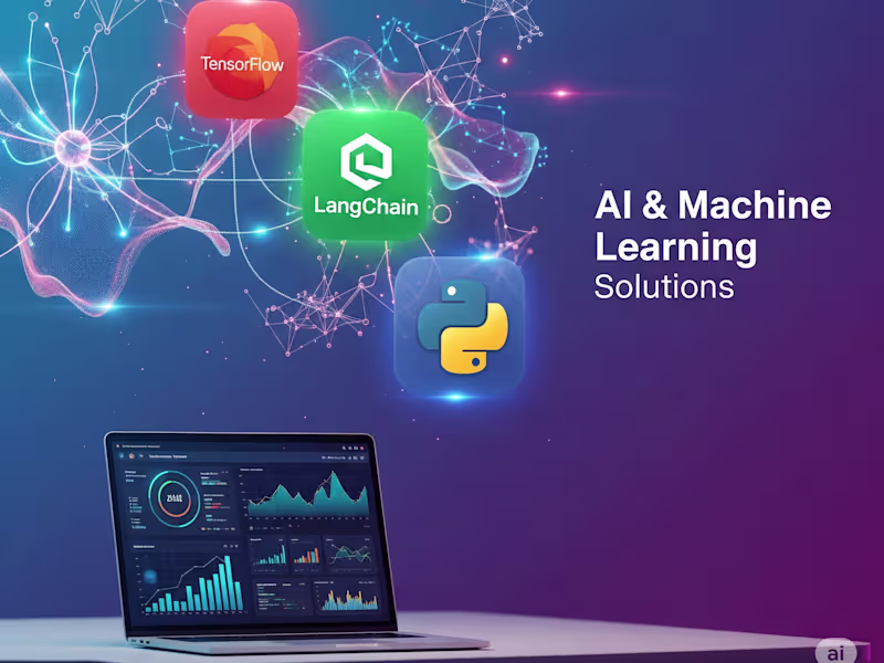 Cover image for AI & Machine Learning Solutions (TensorFlow, LangChain)