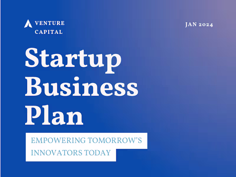 Cover image for Business Plan Writing Project