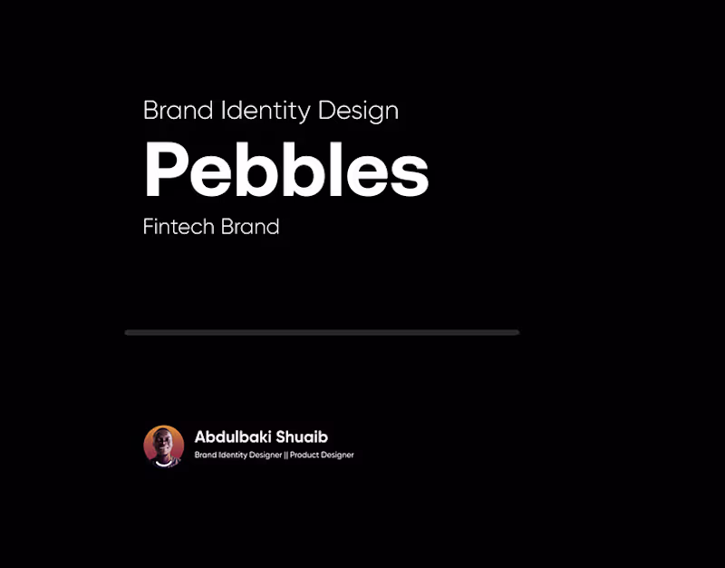Cover image for Brand Identity for Pebbles
