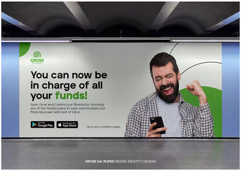 Cover image for Brand Identity Design for Grow De' Rupee, India