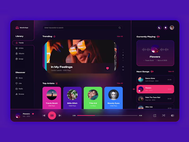 Cover image for Web App & Dashboard UI Design