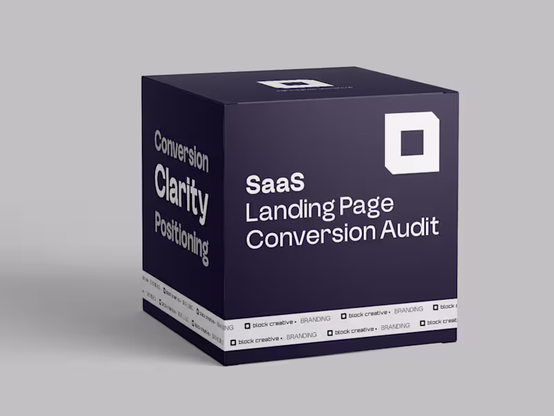 Cover image for SaaS Landing Page Conversion Audit