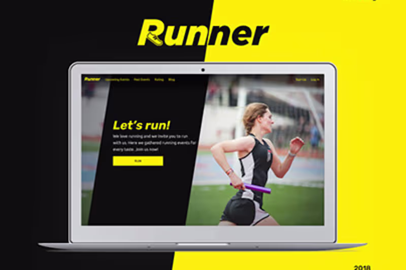 Cover image for Runner website design