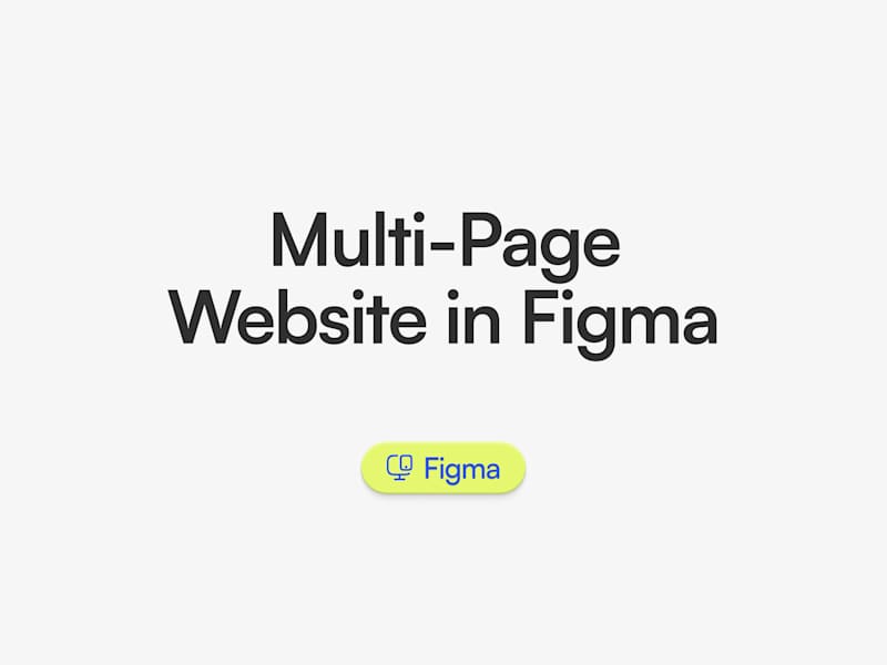 Cover image for Multi-Page Website in Figma