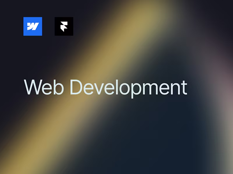 Cover image for Web Development on Webflow or Framer