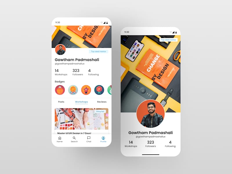 Cover image for Mentoring App- User Profile UI
