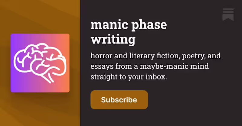 Cover image for manic phase writing