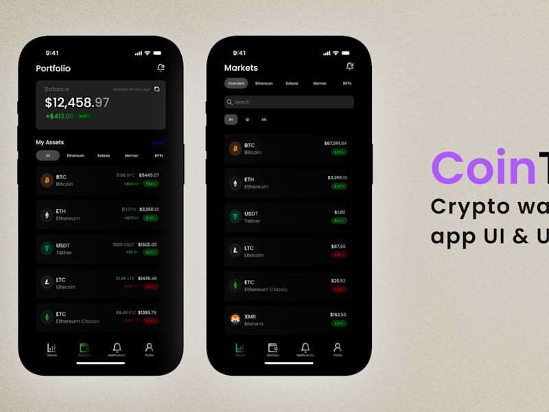 Cover image for UI & UX Design for CoinTrack 