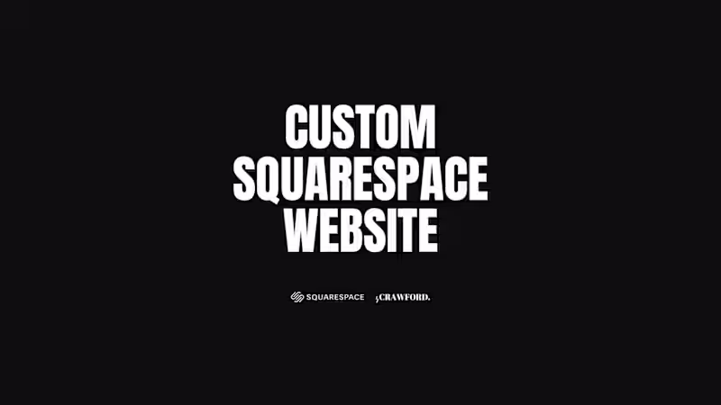 Cover image for Custom Squarespace Website Design