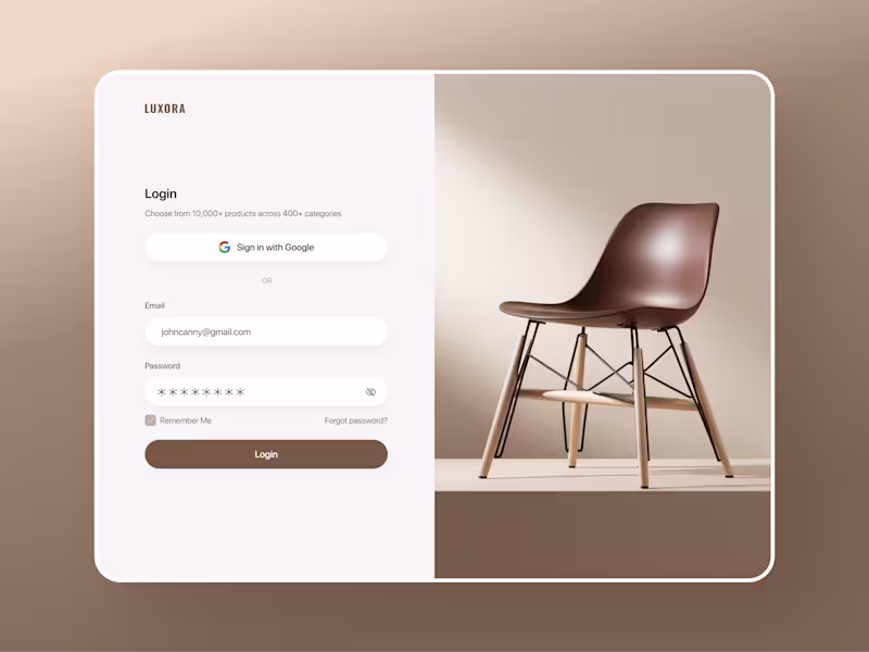 Cover image for Luxora user onboarding journey