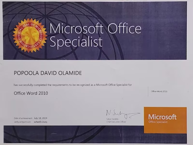 Cover image for Data Entry Specialist