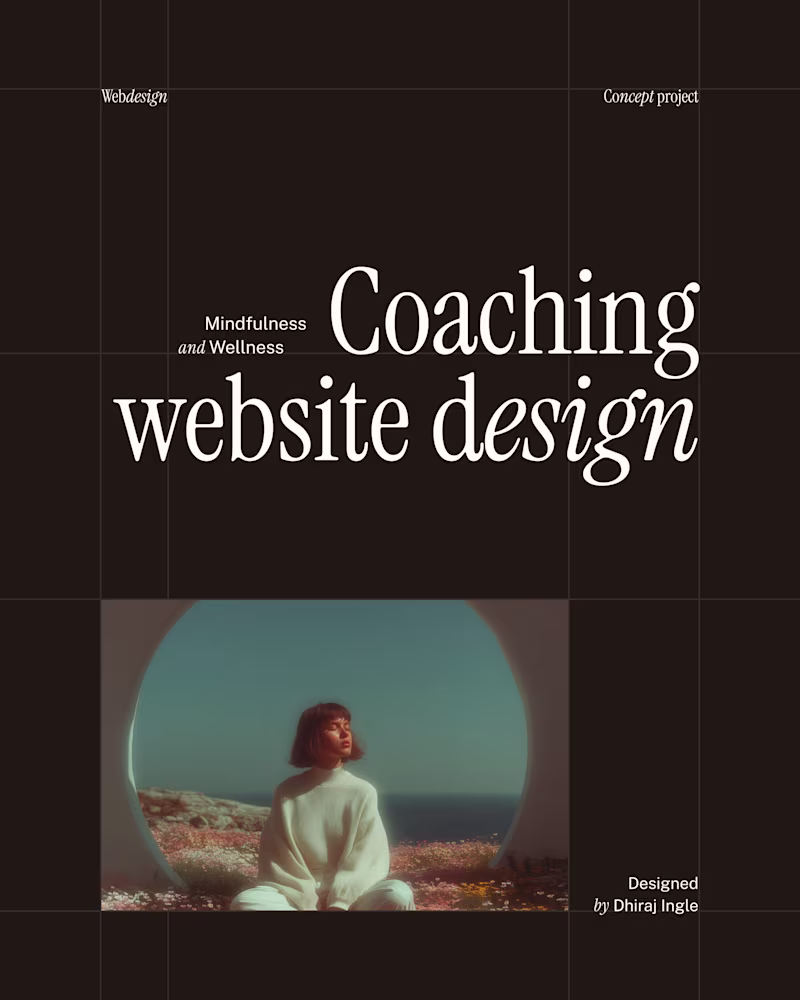 Cover image for “Calm Within” is a wellness coaching site focusing on clarit...