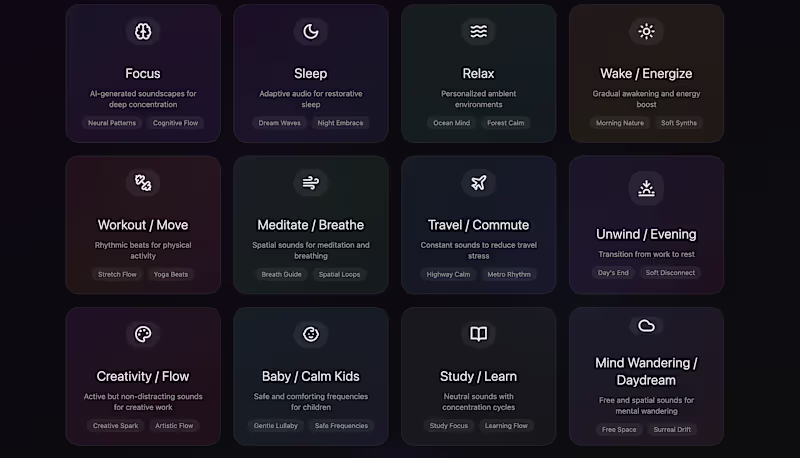 Cover image for One of my favorite apps, AI-generated sounds for psychology ...