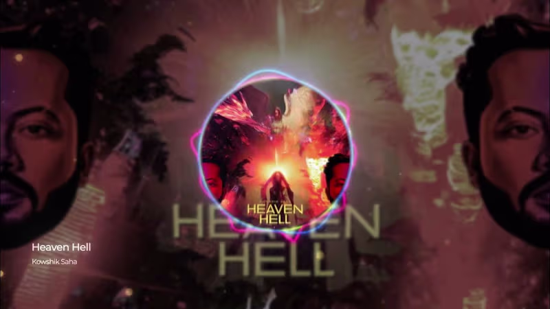 Cover image for Kowshik Saha - Heaven Hell (Official Visualizer Video) - YouTube