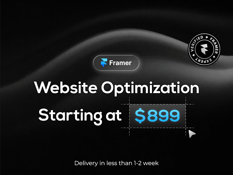 Cover image for Framer Website Optimization & Customization