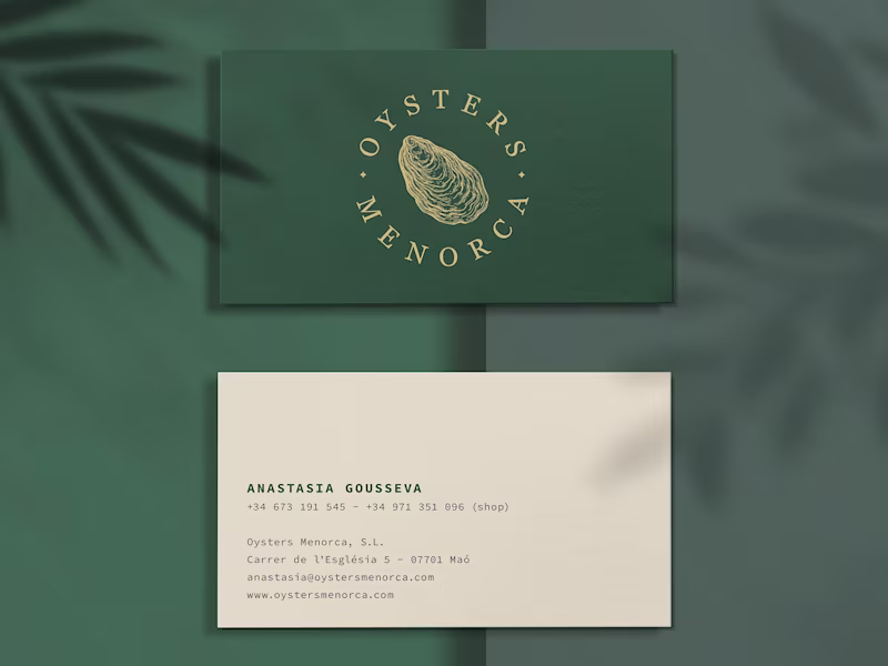 Cover image for Brand Identity for Oysters Menorca