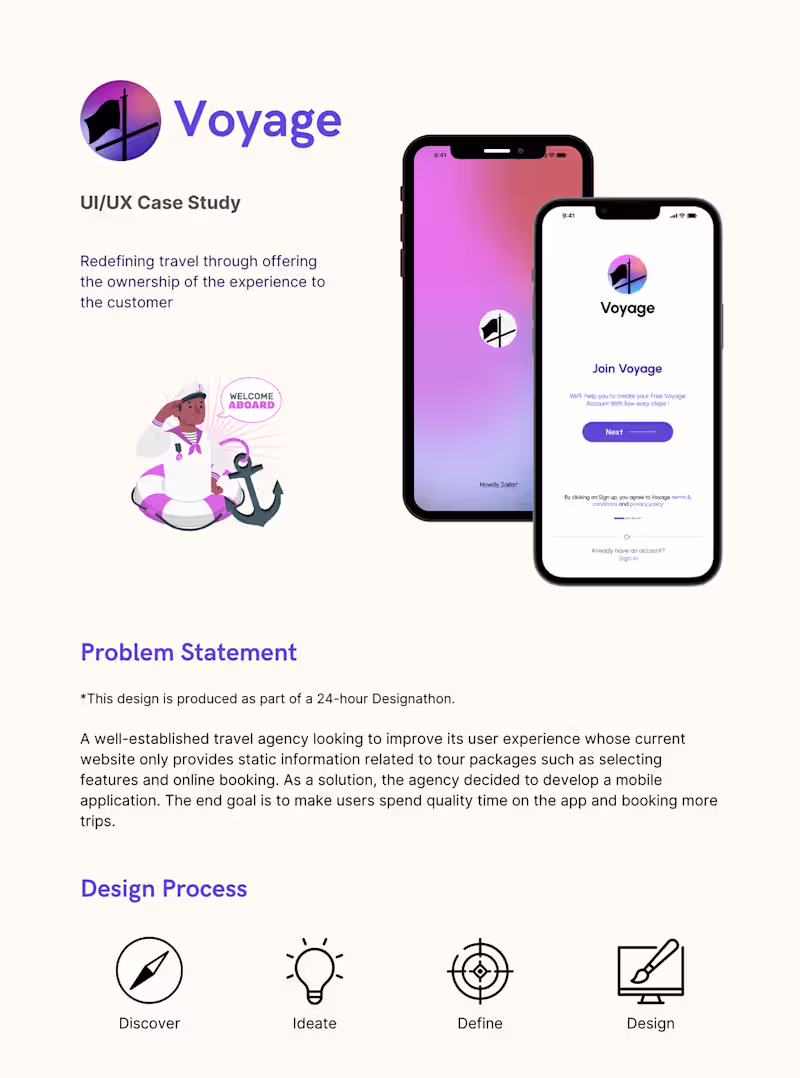 Cover image for Voyage Case Study :: Behance