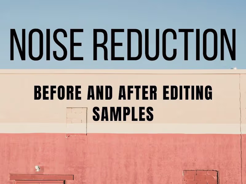 Cover image for Podcast Audio Editing with samples