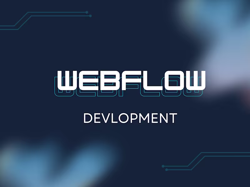 Cover image for Webflow Consultation & Development