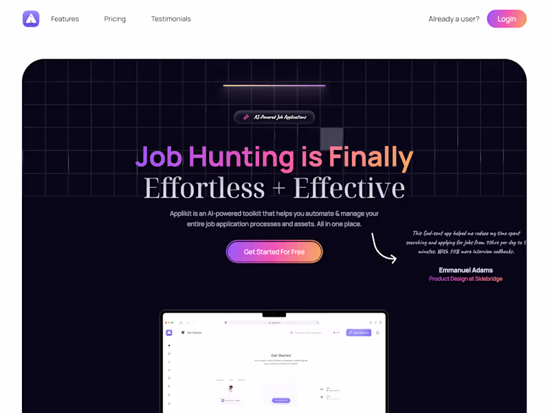 Cover image for Applikit (SaaS Application)