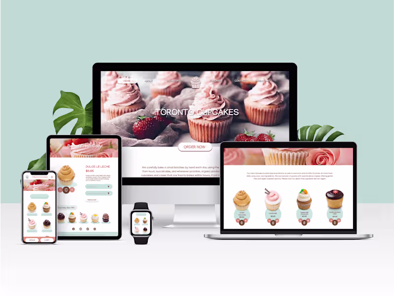 Cover image for  Toronto Cupcakes - Website