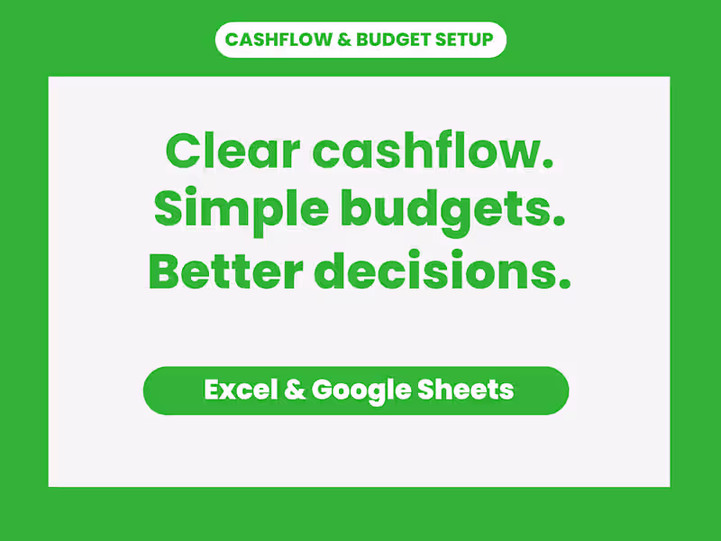Cover image for Built a simple cashflow and budget setup for a retail / coff...