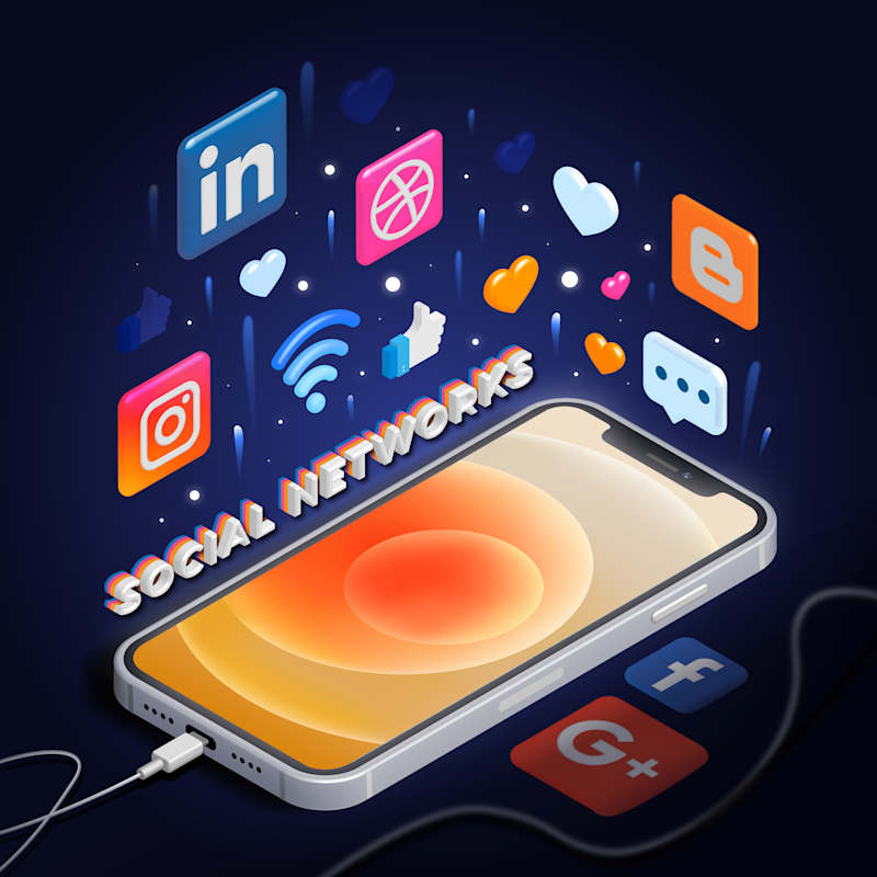 Cover image for Vector illustration | "Social Networks" on Behance