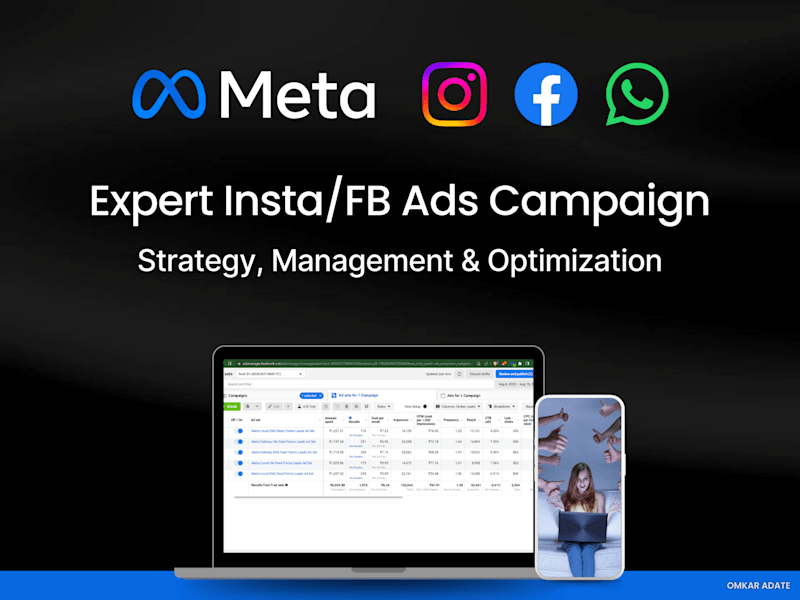 Cover image for Insta/Facebook Ads Campaign Expert - Strategy, & Optimization