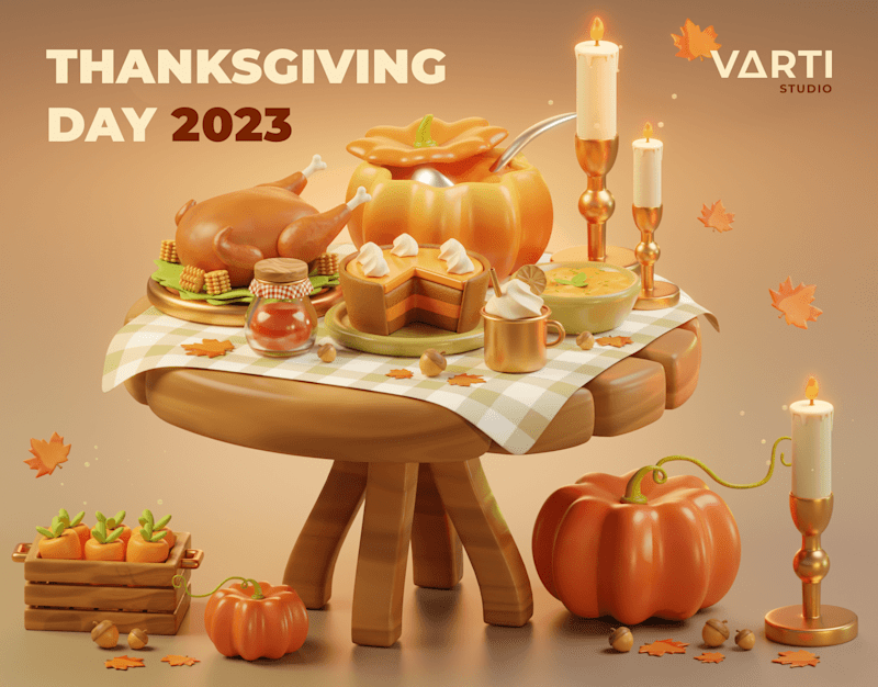 Cover image for Graphic Design | 3D Motion:Thanksgiving Day 