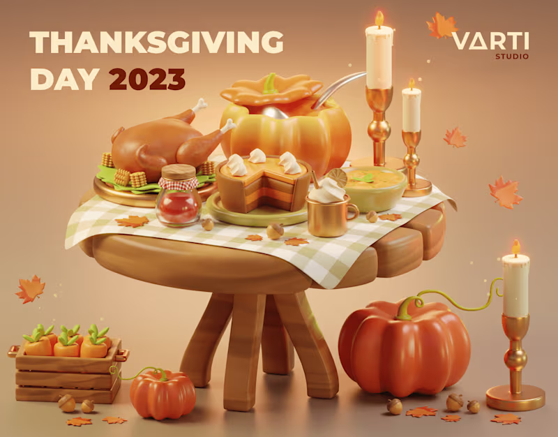 Cover image for Graphic Design | 3D Motion:Thanksgiving Day 