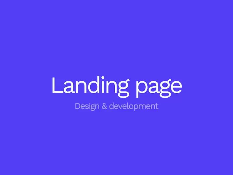 Cover image for Landing Page