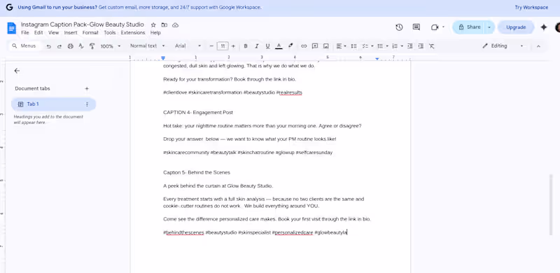 Cover image for 5 ready-to-post Instagram captions written