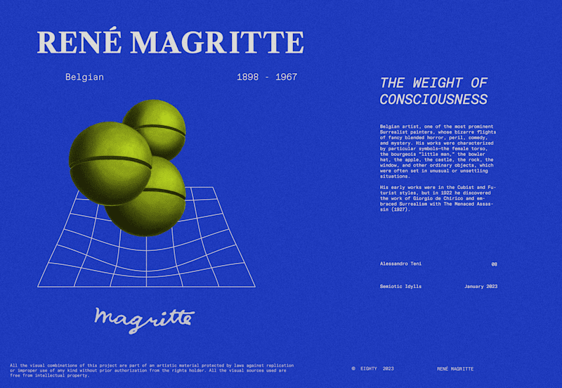 Cover image for René Magritte - Semiotic Idylls | Typography Design