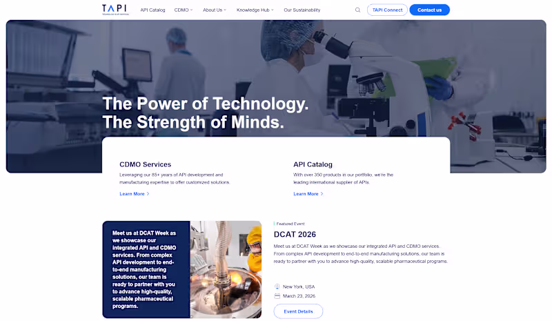 Cover image for TAPI – Corporate Website Redesign
