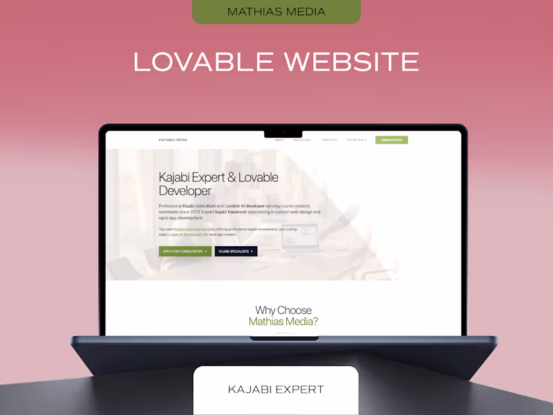 Cover image for Lovable / Flora-Built Vibe-Coded Agency Website