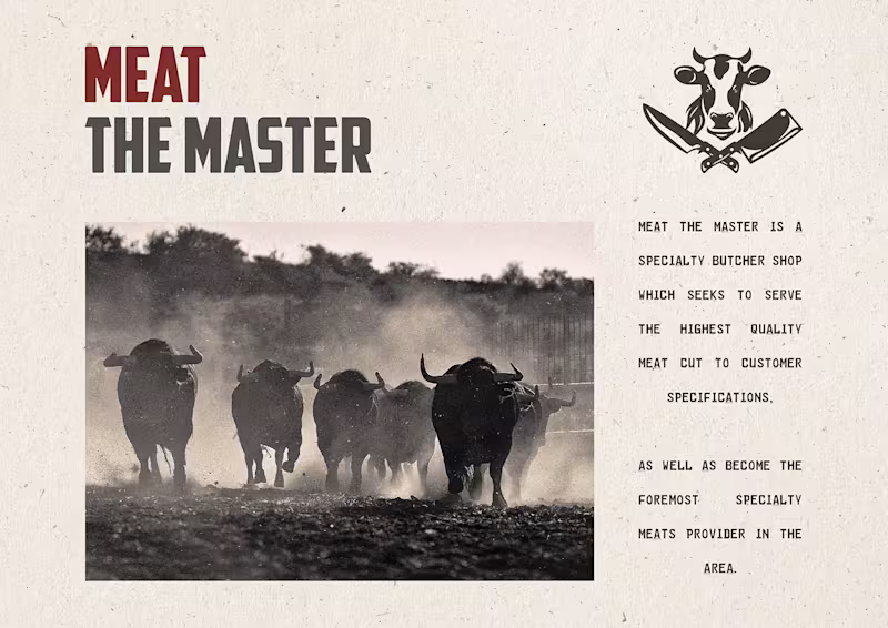 Cover image for MEAT THE MASTER on Behance