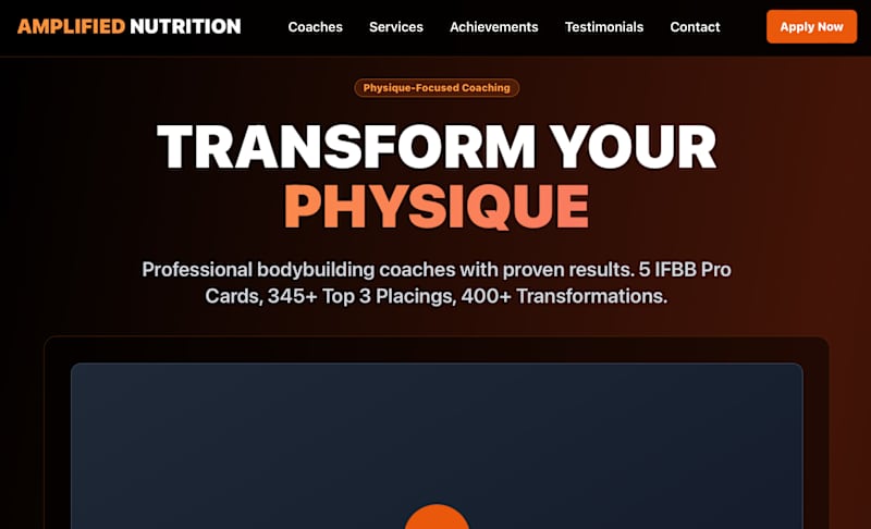 Cover image for Landing Page Redesign for Amplified Nutrition