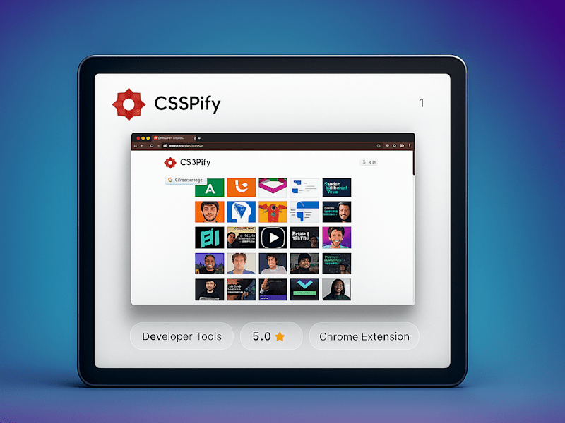 Cover image for CSSPify Chrome Extension Development