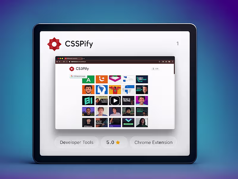 Cover image for CSSPify Chrome Extension Development
