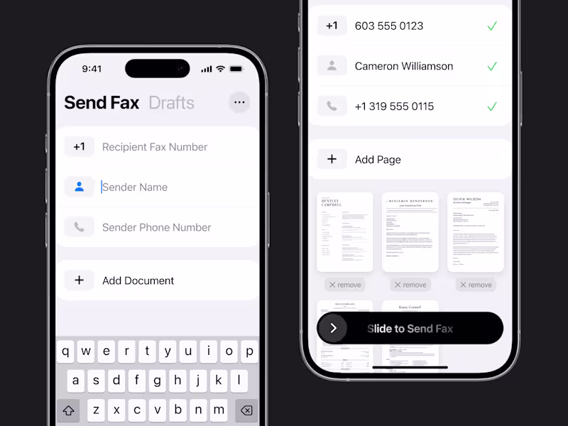 Cover image for Fax Sending App for iOS