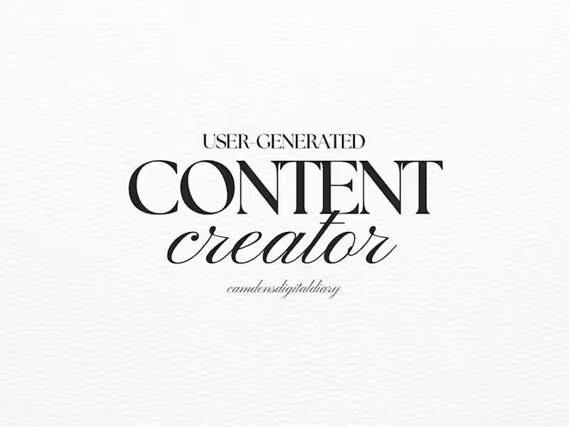 Cover image for UGC Content Creator
