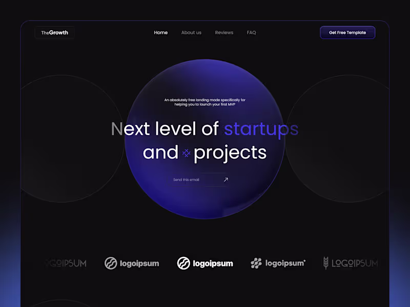 Cover image for Developed a landing page template on Framer