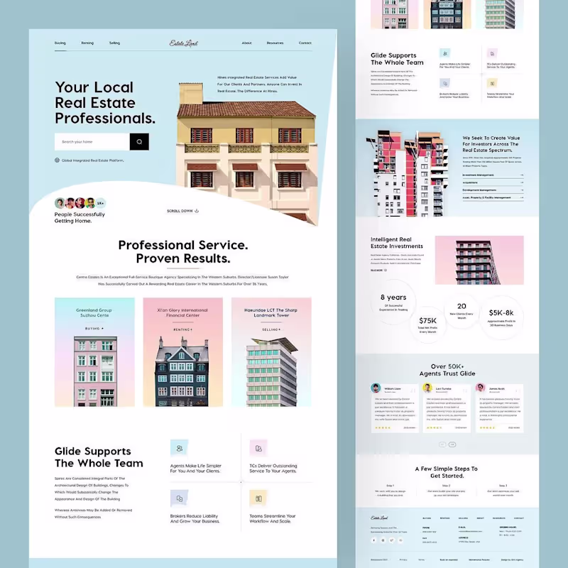 Cover image for Responsive Squarespace Website Design for Real Estate